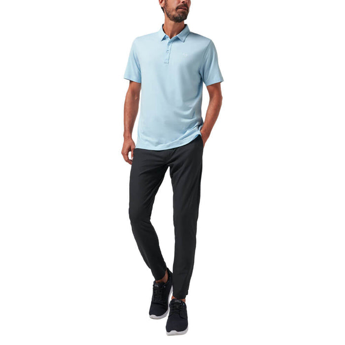 TravisMathew The Heather Golf Polo Heather Dream Blue - SS26 Men