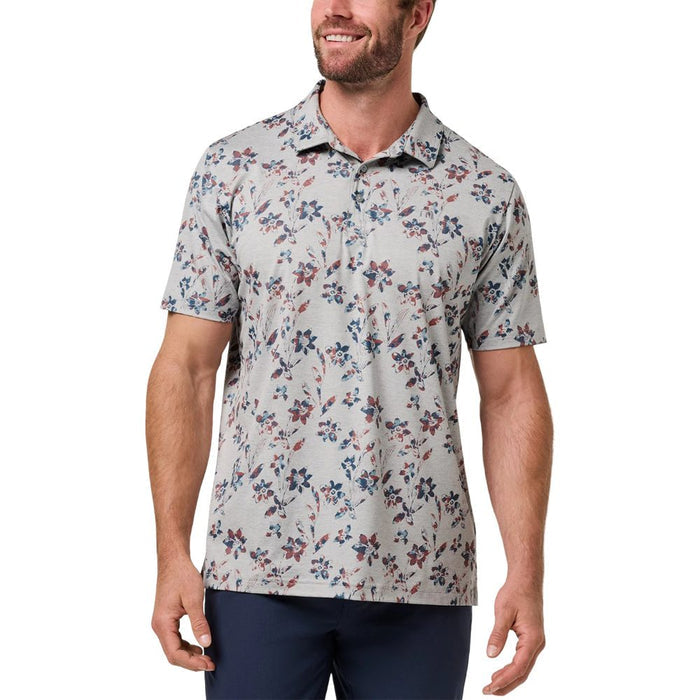 TravisMathew Unlimited Access Golf Polo Heather Light Gray - SS26 Men