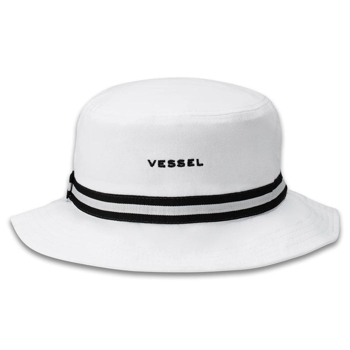 Vessel Bags Golf Bucket Hat White/Black - 24 Men