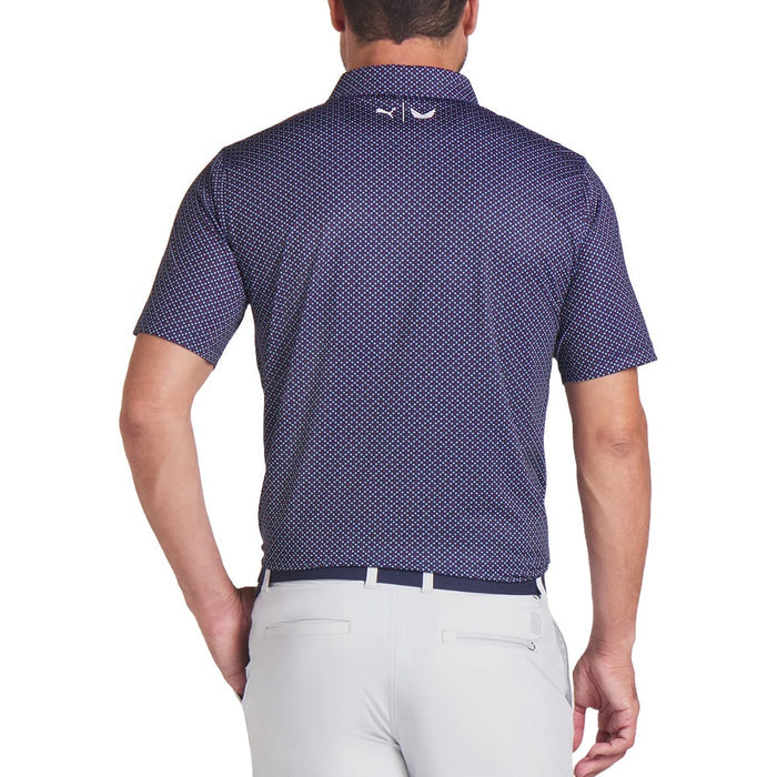 PUMA Volition Micro Star Golf Polo Deep Navy - SS25 Men