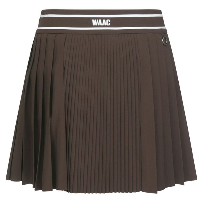 WAAC Accordion Pleated Golf Skort Dark Brown - SS23 Women