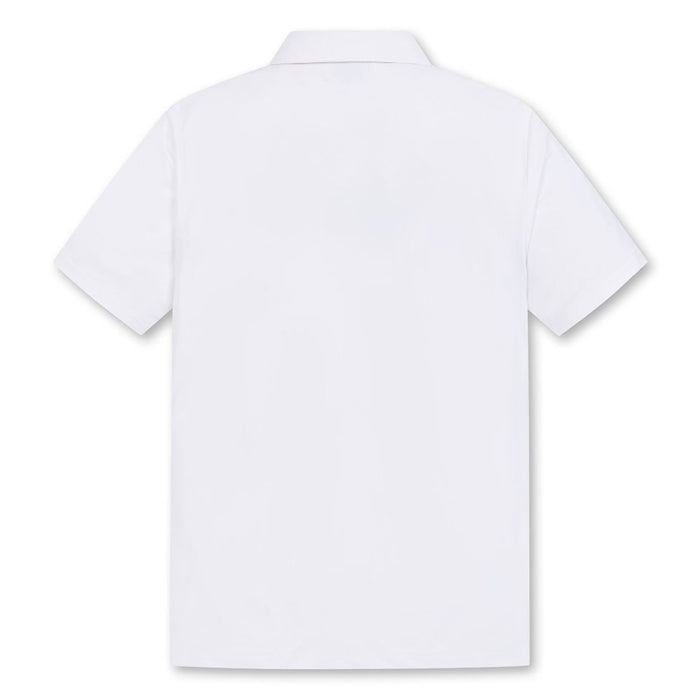 WAAC Athletic Arrow Reversed Collar Golf Polo White - SS24 Men