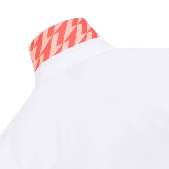 WAAC Athletic Arrow Reversed Collar Golf Polo White - SS24 Men