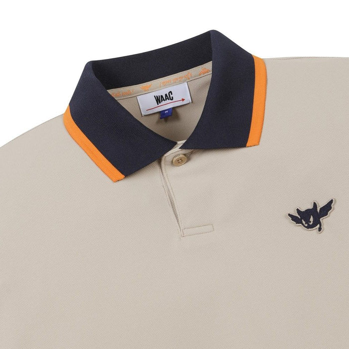 WAAC Athletic Color Rib Golf Polo Light Brown - SS24 Men