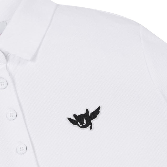 WAAC Athletic Ribbed Slim Golf Polo White - SS24 Women