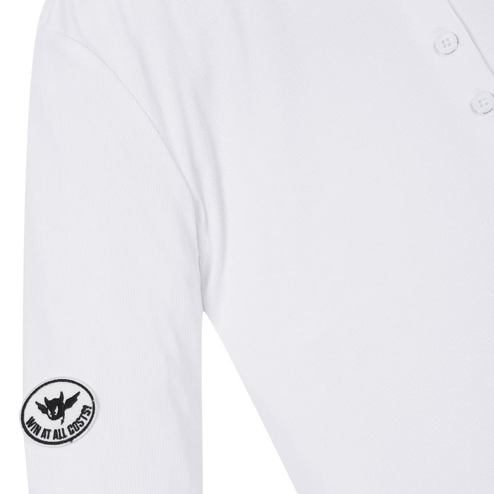WAAC Athletic Ribbed Slim Golf Polo White - SS24 Women