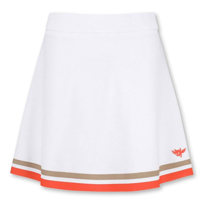 WAAC Athletic Tipping A-Line Knit Golf Skort White - SS24 Women