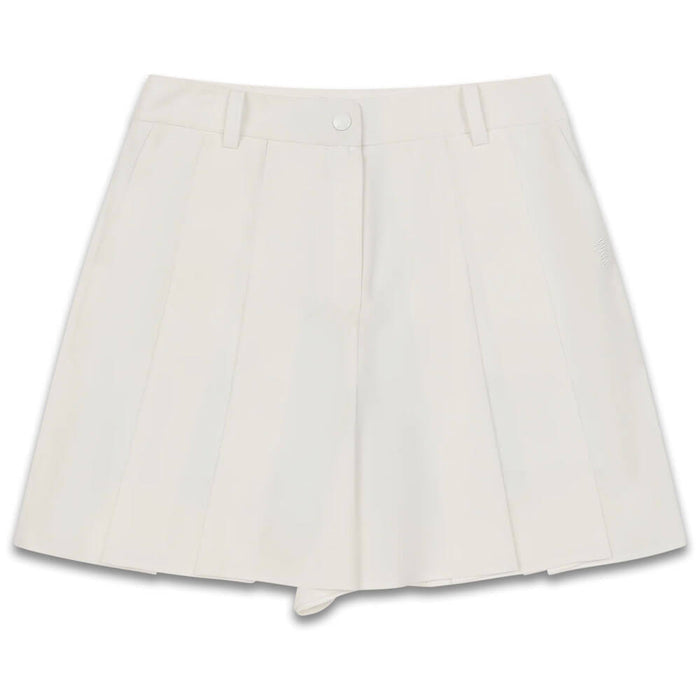 WAAC Blade Pleats Golf Shorts White - SS26 Women