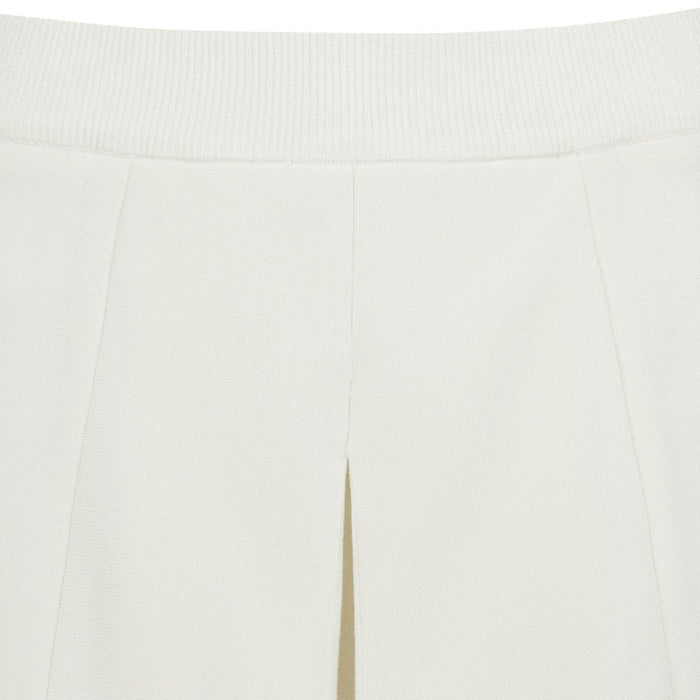WAAC Cable Pleats Knit Golf Skort White - 23 Women