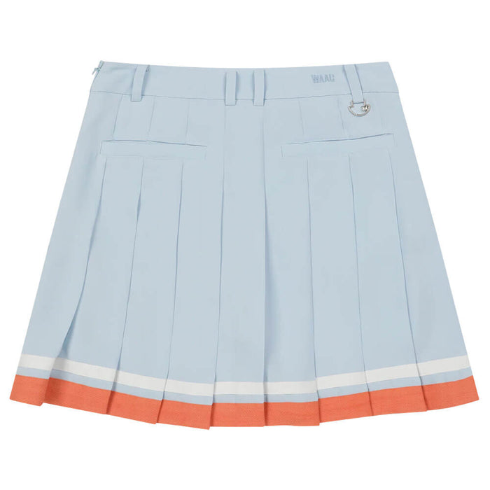 WAAC Color Tipping Pleats Golf Skort Light Blue - SS26 Women