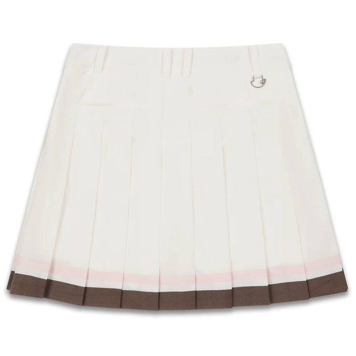 WAAC Color Tipping Pleats Golf Skort White - SS26 Women
