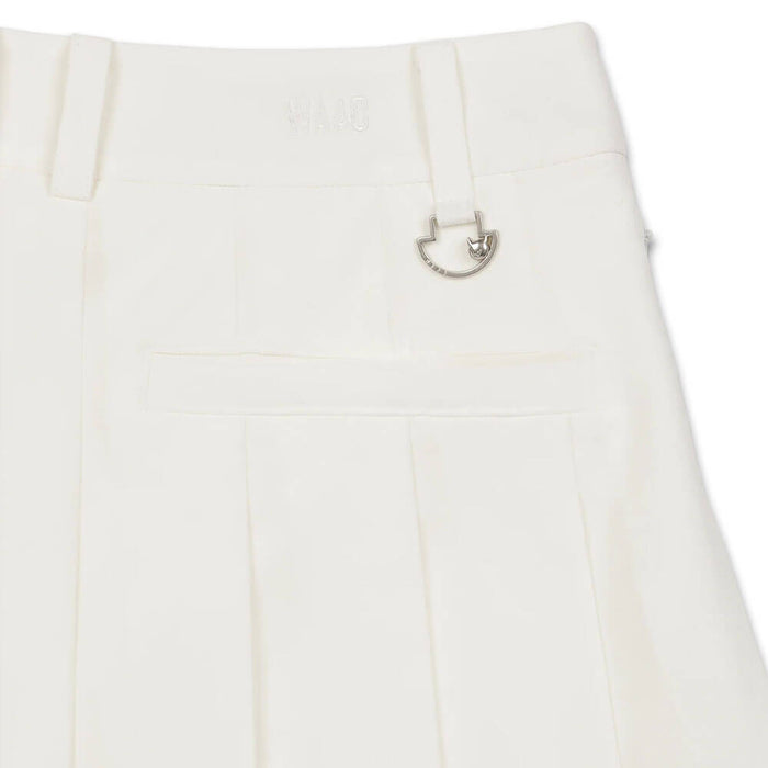 WAAC Color Tipping Pleats Golf Skort White - SS26 Women