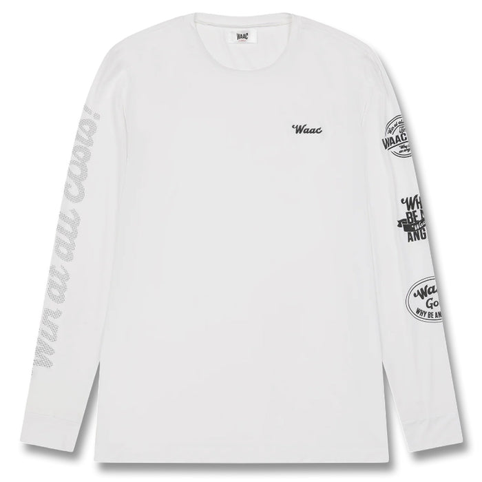 WAAC Emblem Sunshield Longsleeve Golf T-Shirt White - SS26 Men