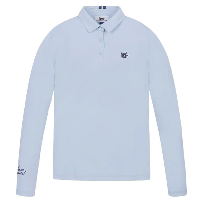 WAAC Essential Collar Longsleeve Golf Polo Light Blue - SP25 Women