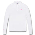 WAAC Essential Collar Longsleeve Golf Polo White - SP25 Women