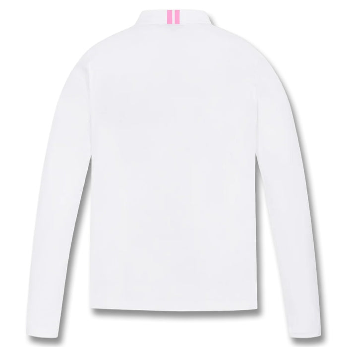 WAAC Essential Collar Longsleeve Golf Polo White - SP25 Women