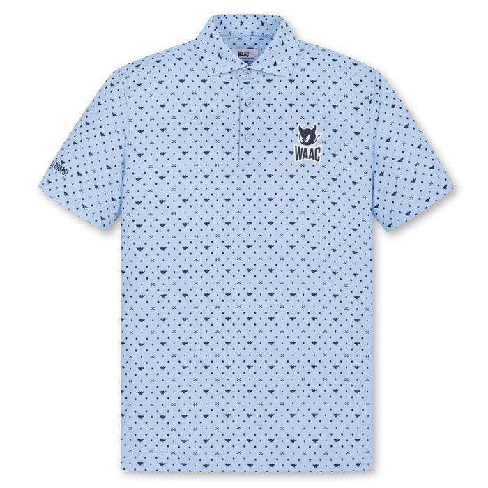 WAAC Flying WAACKY Dot Golf Polo Light Blue - FW24 Men