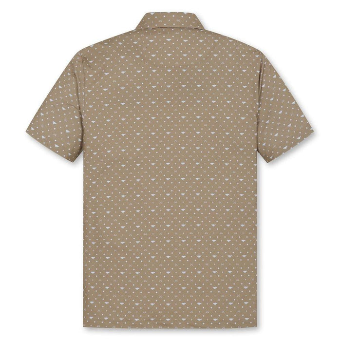 WAAC Flying WAACKY Dot Golf Polo Light Brown - FW24 Men