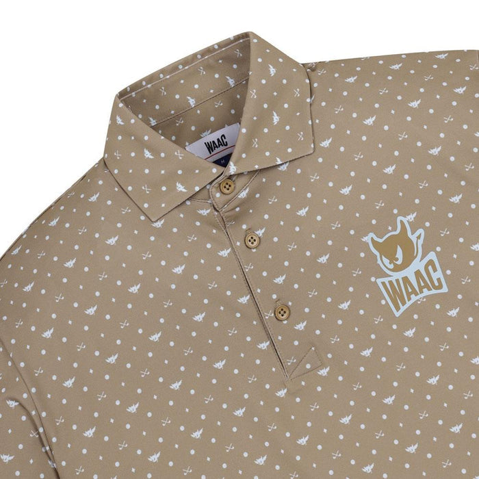 WAAC Flying WAACKY Dot Golf Polo Light Brown - FW24 Men