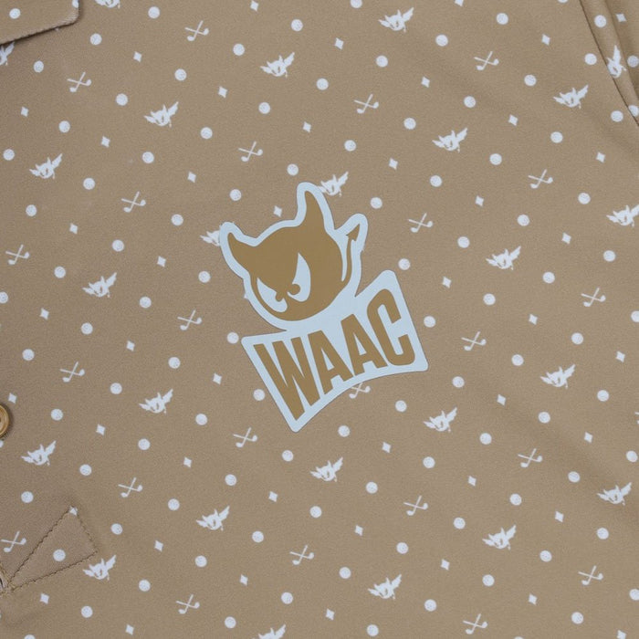 WAAC Flying WAACKY Dot Golf Polo Light Brown - FW24 Men
