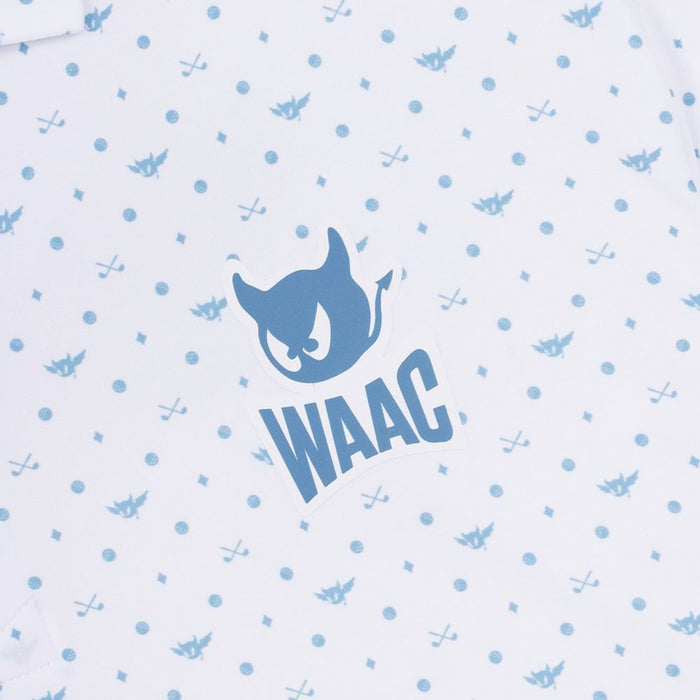 WAAC Flying WAACKY Dot Golf Polo White - FW24 Men