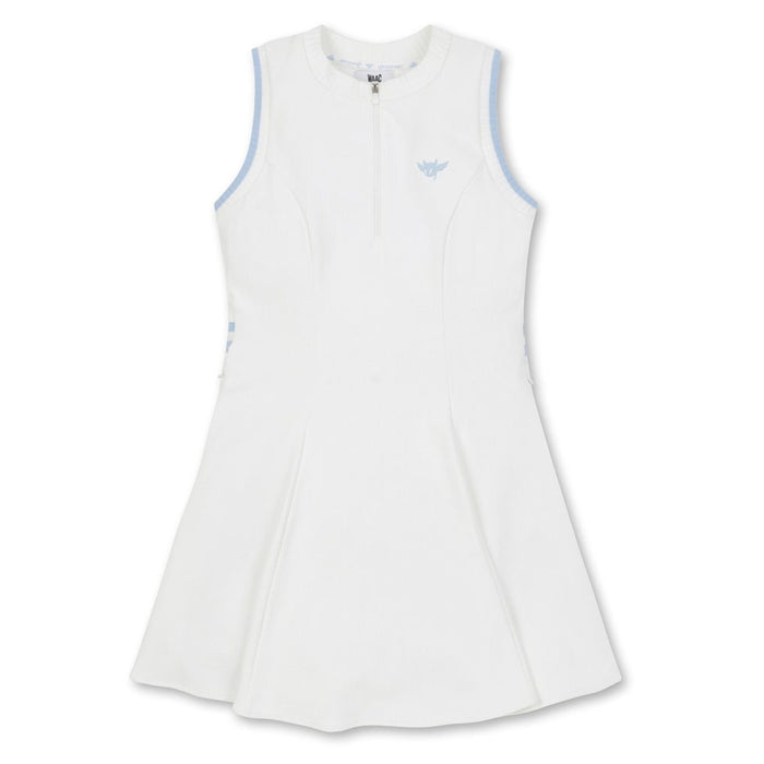 WAAC Half Zipup Flare Golf Dress White - 23 Women