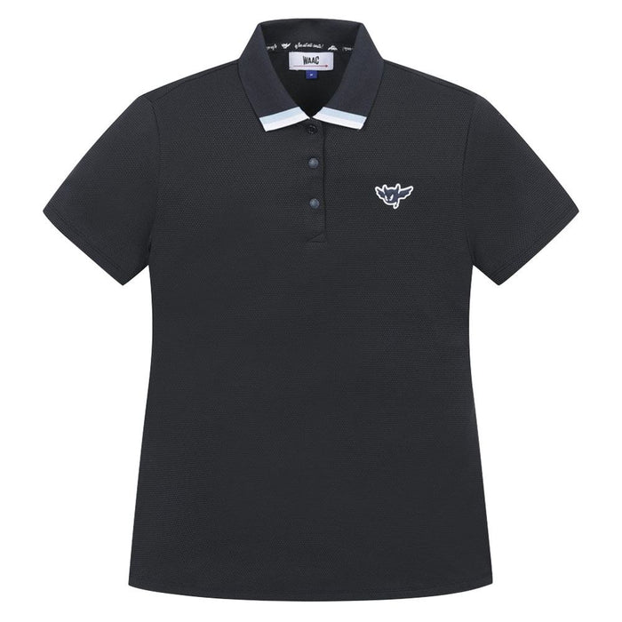 WAAC Half Zipup Flare Golf Polo Dark Navy - 23 Women