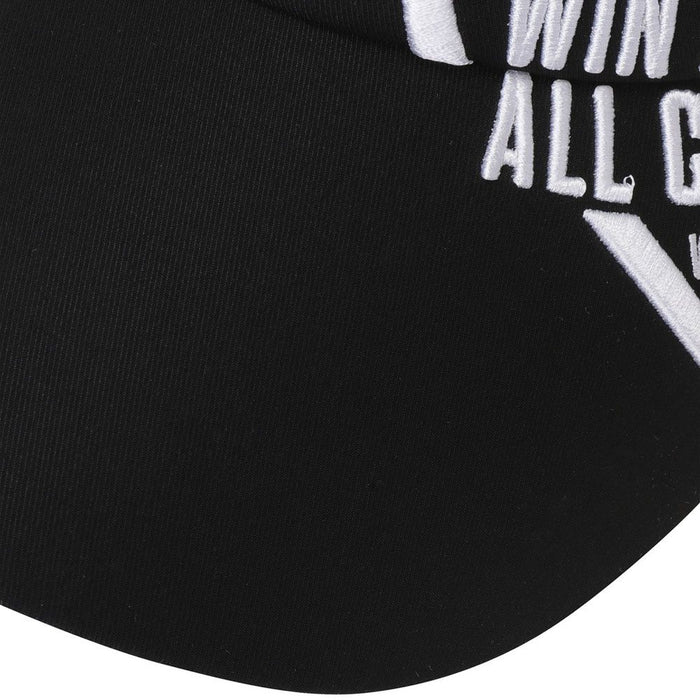 WAAC Heart Logo Sun Golf Visor Black - 23 Women