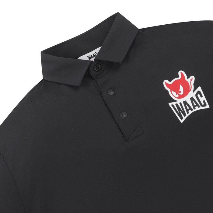 WAAC Heros Shortsleeve Golf Polo Black - 23 Men