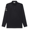 WAAC Logo Placket Longsleeve Golf Polo Dark Navy - SS26 Men