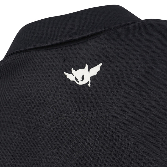 WAAC Logo Placket Longsleeve Golf Polo Dark Navy - SS26 Men