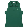 WAAC Micro Mesh Sleeveless Golf Polo Green - SP25 Women