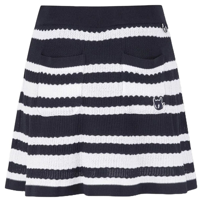 WAAC Multi Stripes Knit Golf Skort Navy - SP25 Women