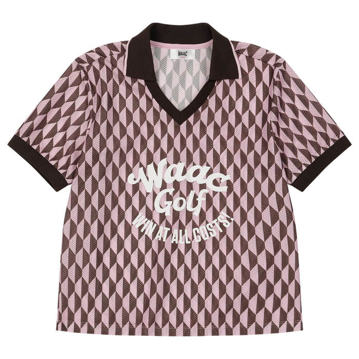 WAAC Optic Block Over Fit Golf Polo Light Pink - SS26 Women