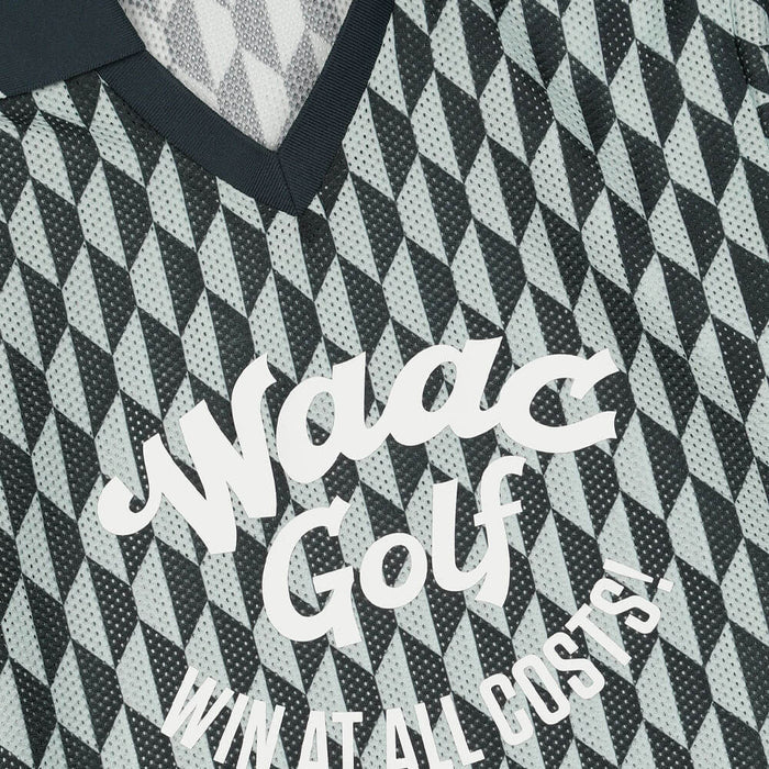 WAAC Optic Block Over Fit Golf Polo Mint - SS26 Women