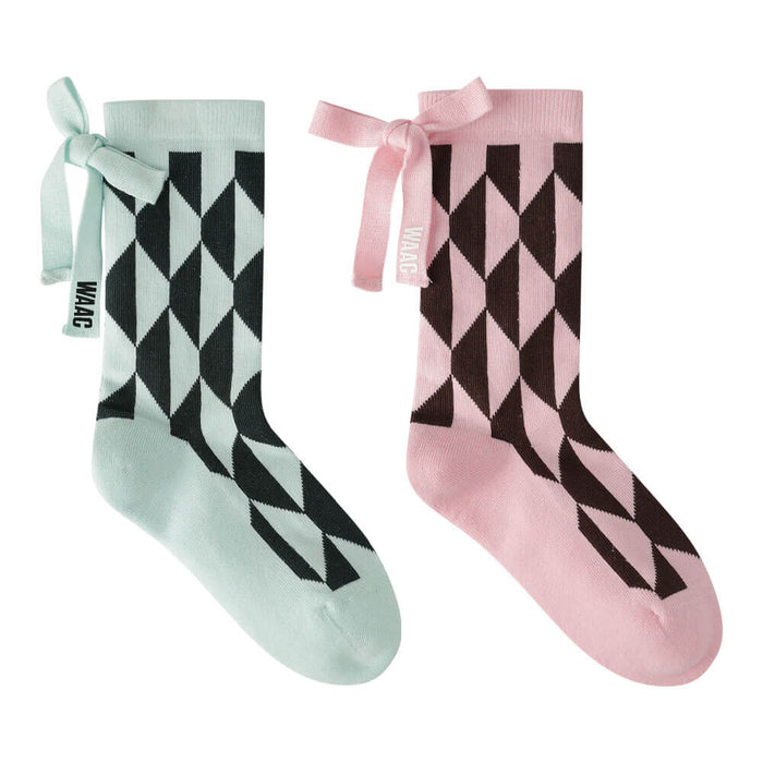 WAAC Optic Block Ribbon Golf Socks - SS26 Women