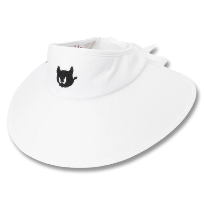 WAAC Ribbon Wide Golf Visor White - SS26 Women