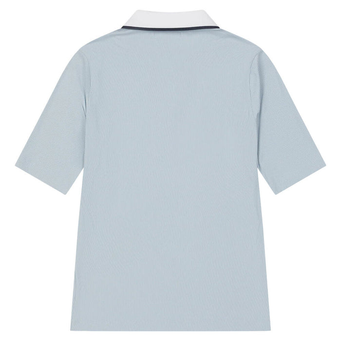 WAAC Slim Fit Rib Golf Polo Light Blue - SS26 Women