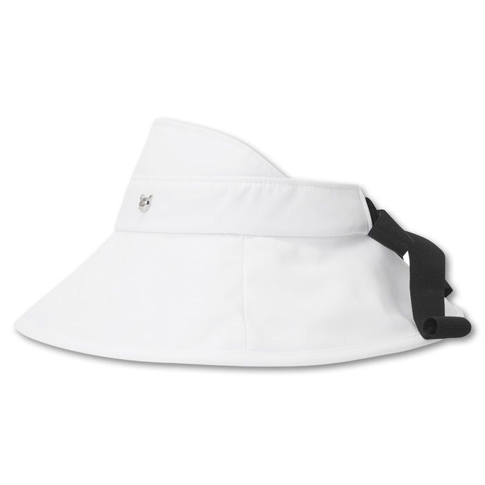WAAC Top Opened Ribbon Golf Bucket Hat White - 23 Women